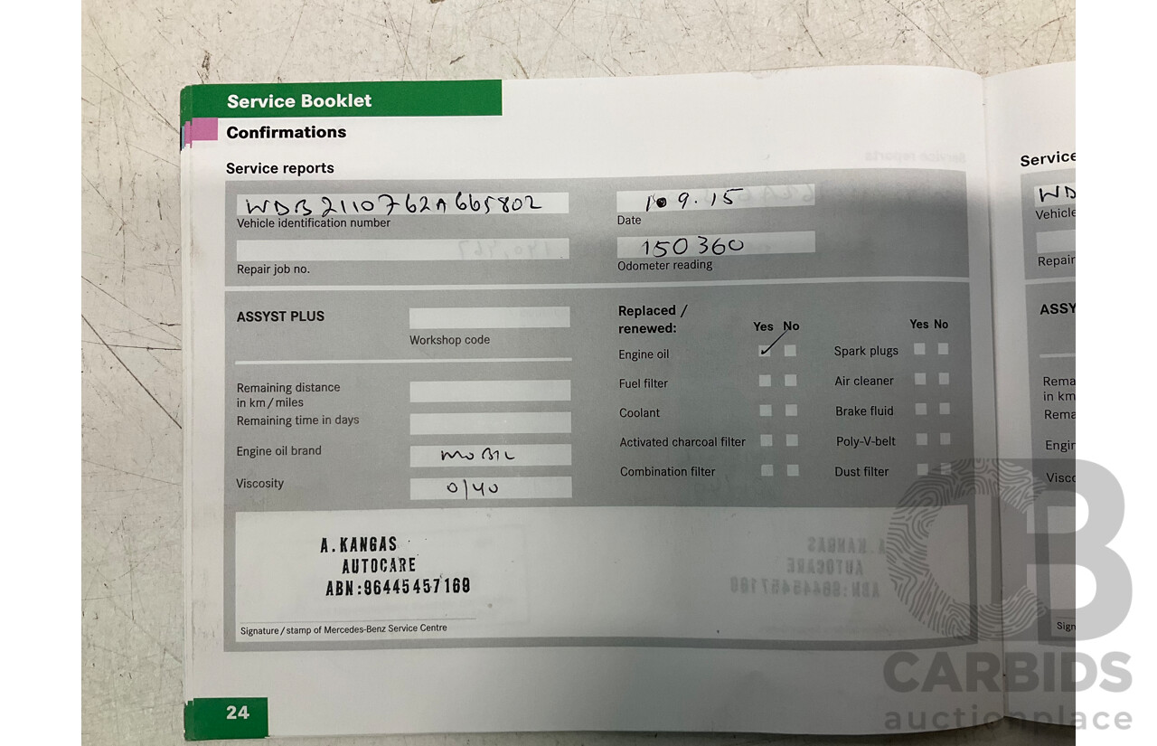 10/2004 Mercedes Benz E55 AMG W211 4d Sedan Brilliant Silver Metallic Supercharged V8 5.4L