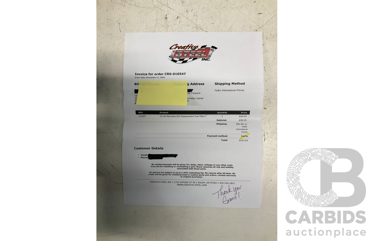 10/2004 Mercedes Benz E55 AMG W211 4d Sedan Brilliant Silver Metallic Supercharged V8 5.4L