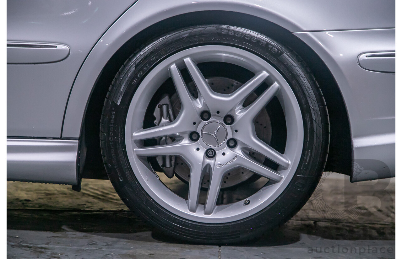 10/2004 Mercedes Benz E55 AMG W211 4d Sedan Brilliant Silver Metallic Supercharged V8 5.4L