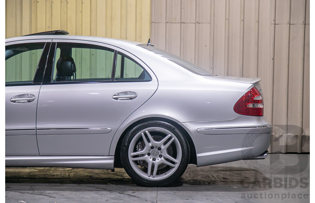 10/2004 Mercedes Benz E55 AMG W211 4d Sedan Brilliant Silver Metallic Supercharged V8 5.4L