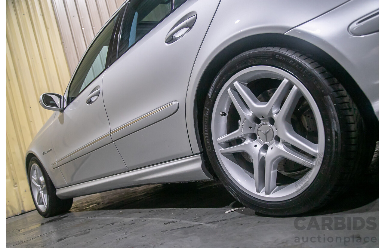 10/2004 Mercedes Benz E55 AMG W211 4d Sedan Brilliant Silver Metallic Supercharged V8 5.4L