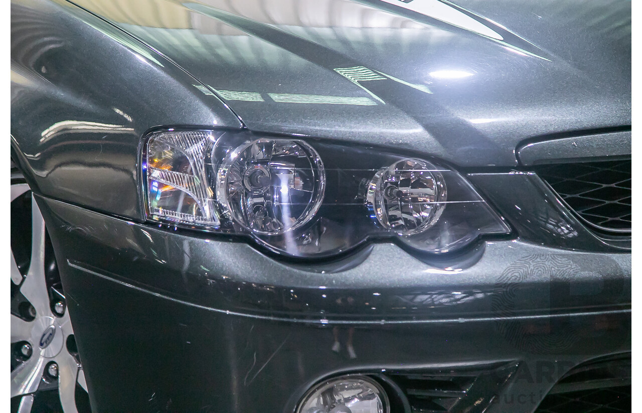 11/2007 Ford Falcon XR8 BF MKII 07 Upgrade 4d Sedan Ego Metallic Grey V8 5.4L