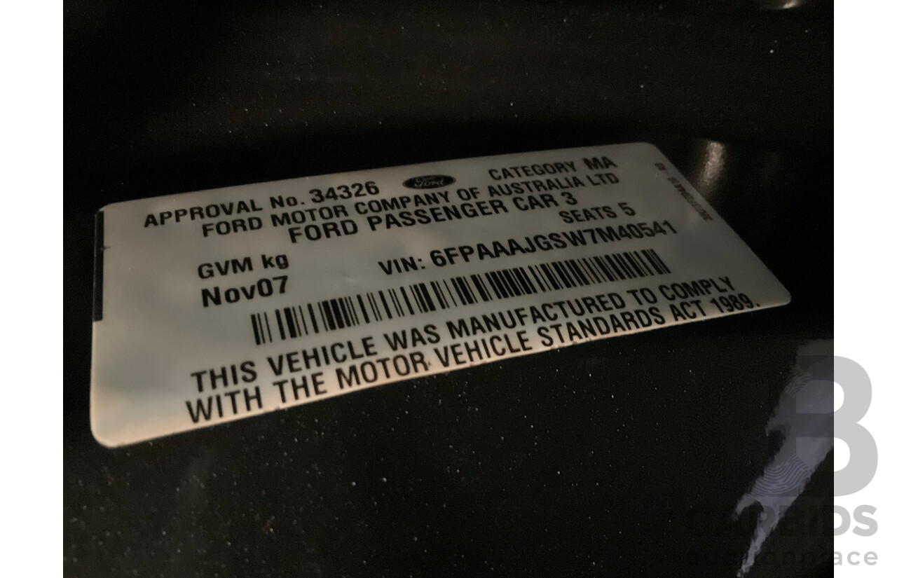 11/2007 Ford Falcon XR8 BF MKII 07 Upgrade 4d Sedan Ego Metallic Grey V8 5.4L