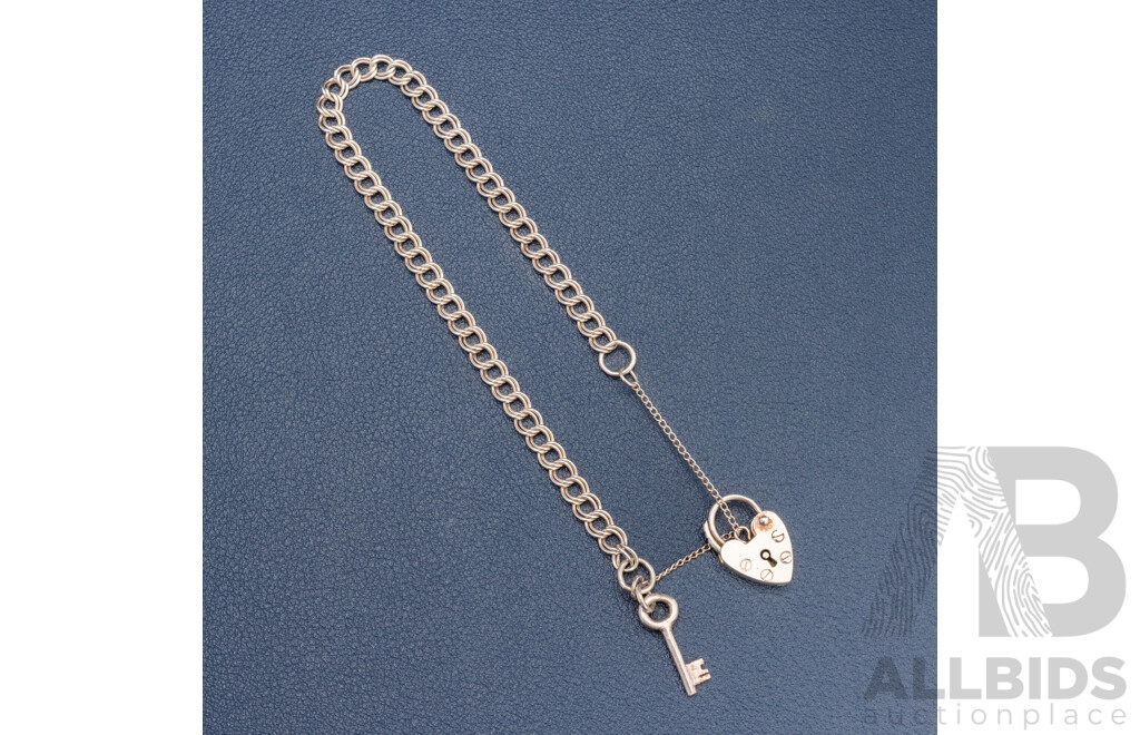 925 Sterling Silver Double Link Bracelet