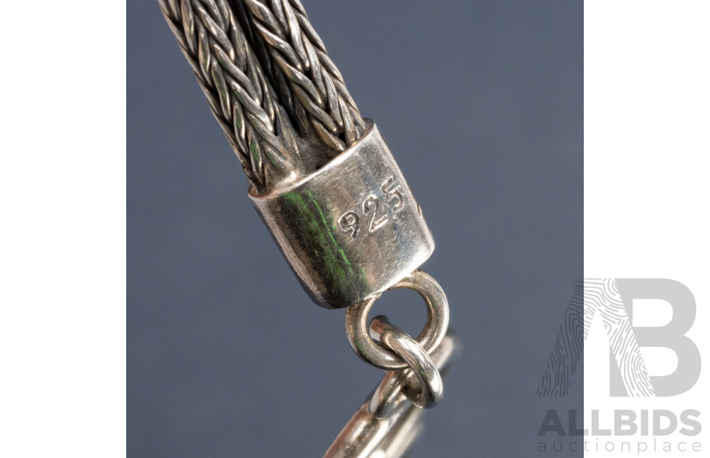 925 Sterling Silver Bracelet with Onyx