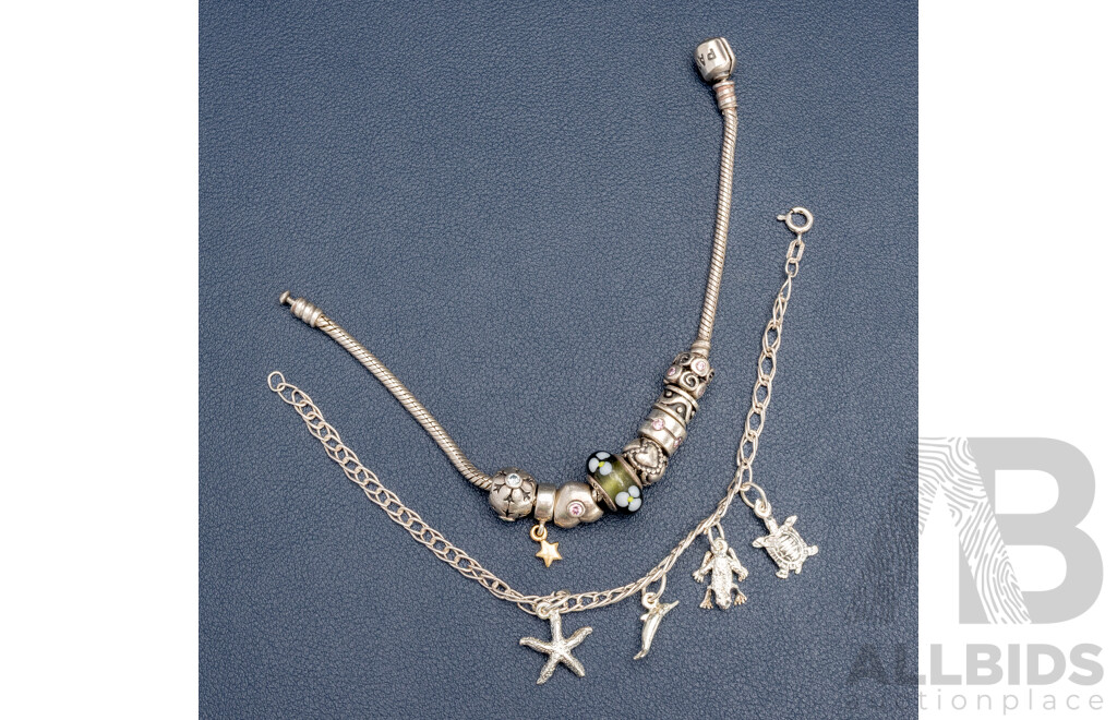 Charm Bracelets - Lot of 2