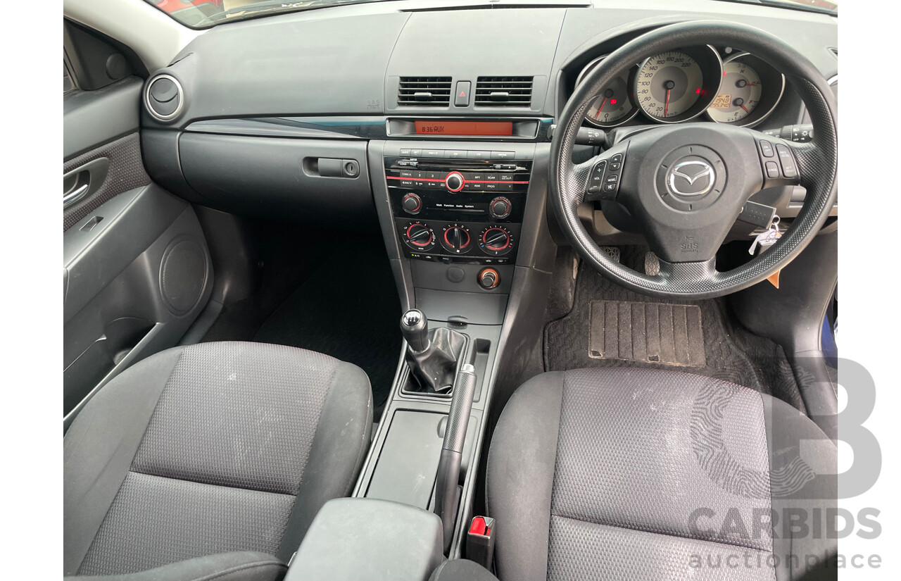 /2008 Mazda Mazda3 MAXX Sport BK MY08 4d Sedan Blue 2.0L