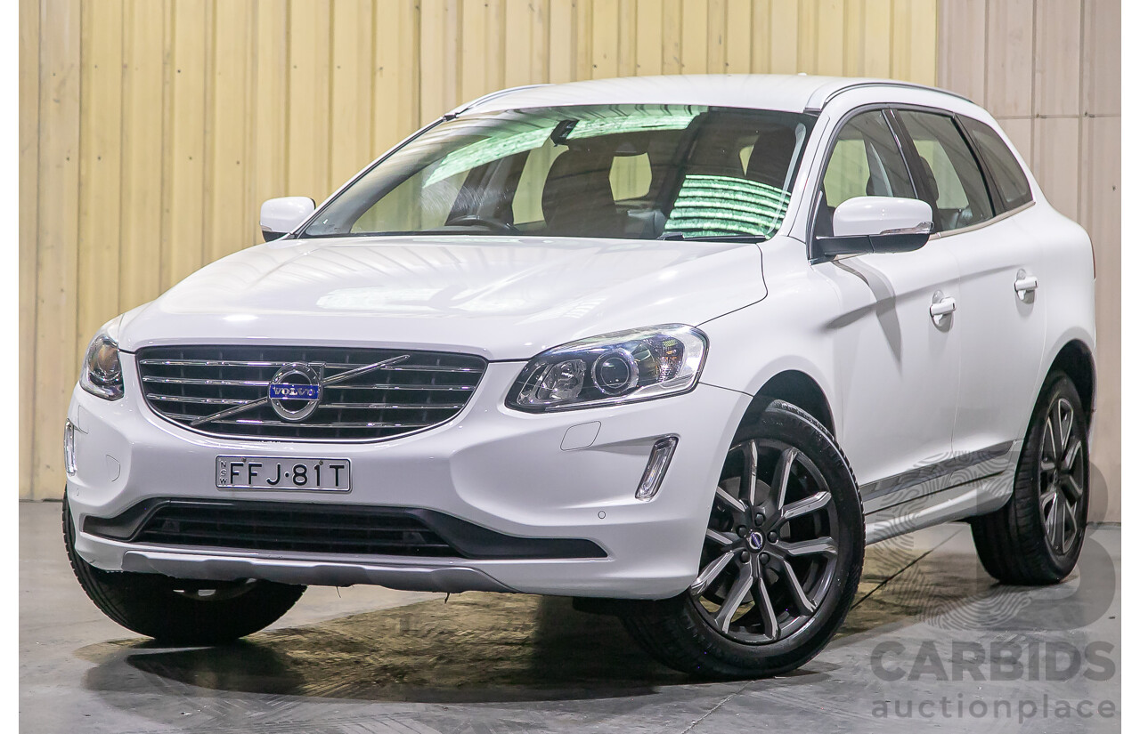 12/2015 Volvo XC60 D5 Luxury (AWD) DZ MY15 4d Wagon White Turbo Diesel 2.4L
