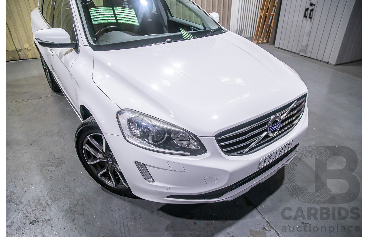 12/2015 Volvo XC60 D5 Luxury (AWD) DZ MY15 4d Wagon White Turbo Diesel 2.4L