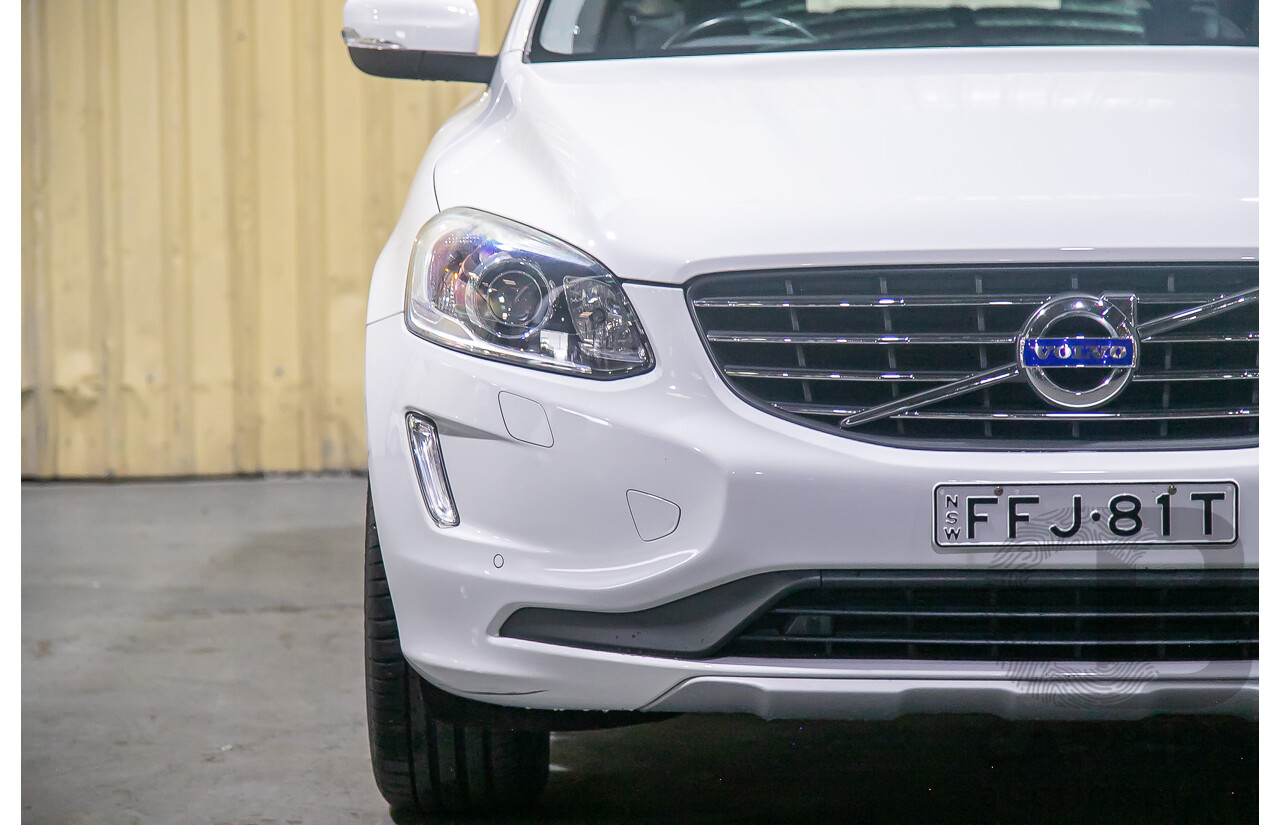 12/2015 Volvo XC60 D5 Luxury (AWD) DZ MY15 4d Wagon White Turbo Diesel 2.4L