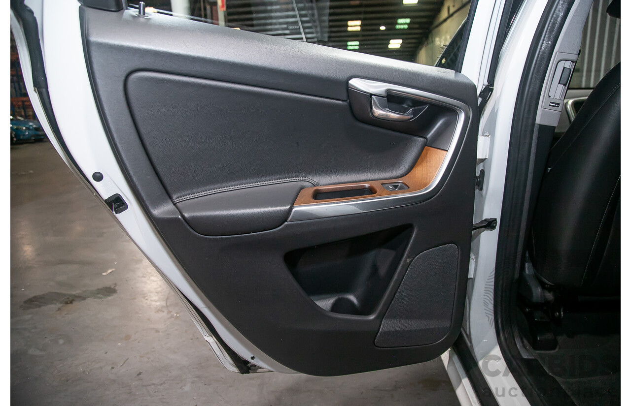 12/2015 Volvo XC60 D5 Luxury (AWD) DZ MY15 4d Wagon White Turbo Diesel 2.4L