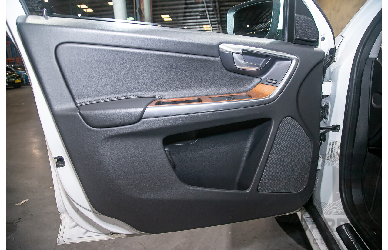 12/2015 Volvo XC60 D5 Luxury (AWD) DZ MY15 4d Wagon White Turbo Diesel 2.4L