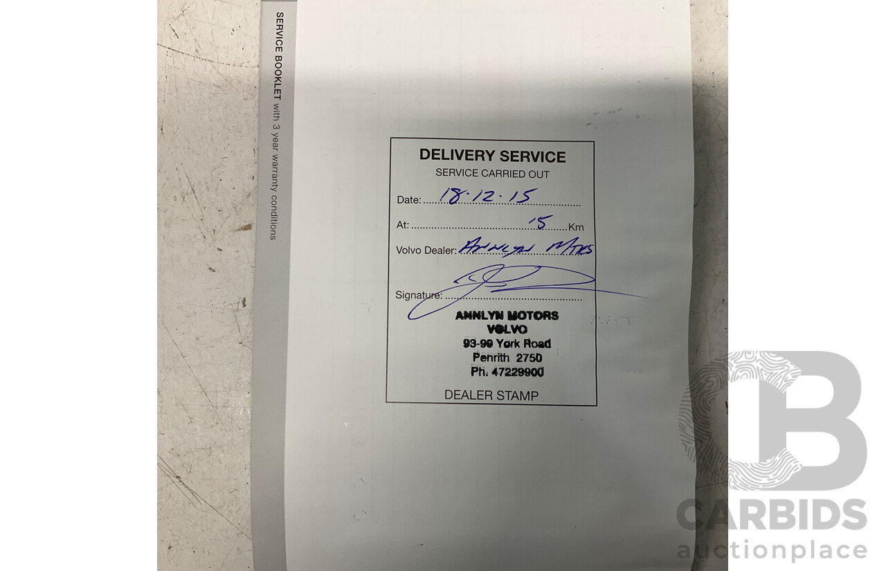 12/2015 Volvo XC60 D5 Luxury (AWD) DZ MY15 4d Wagon White Turbo Diesel 2.4L