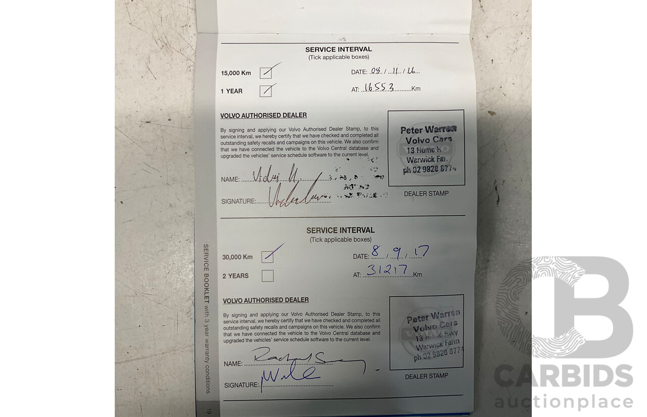 12/2015 Volvo XC60 D5 Luxury (AWD) DZ MY15 4d Wagon White Turbo Diesel 2.4L