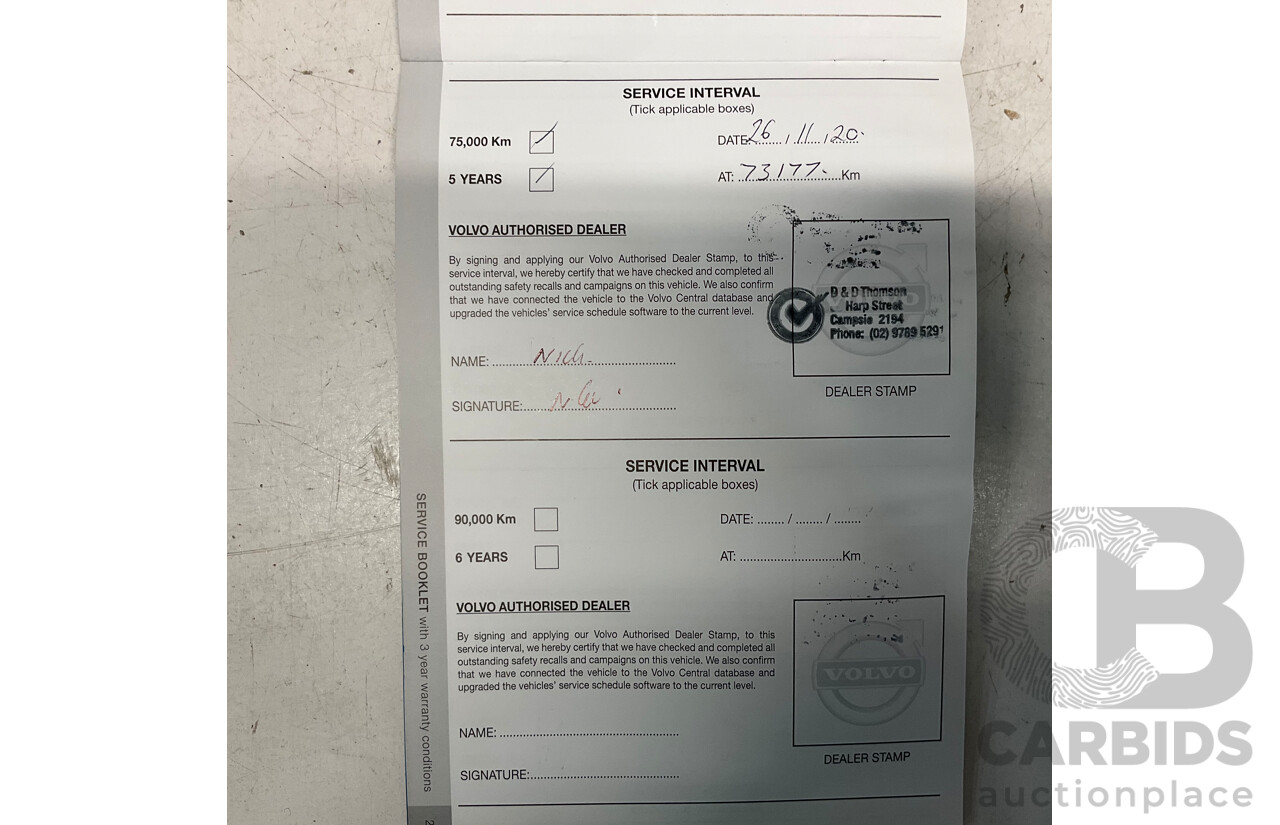 12/2015 Volvo XC60 D5 Luxury (AWD) DZ MY15 4d Wagon White Turbo Diesel 2.4L