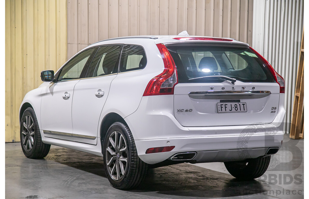 12/2015 Volvo XC60 D5 Luxury (AWD) DZ MY15 4d Wagon White Turbo Diesel 2.4L