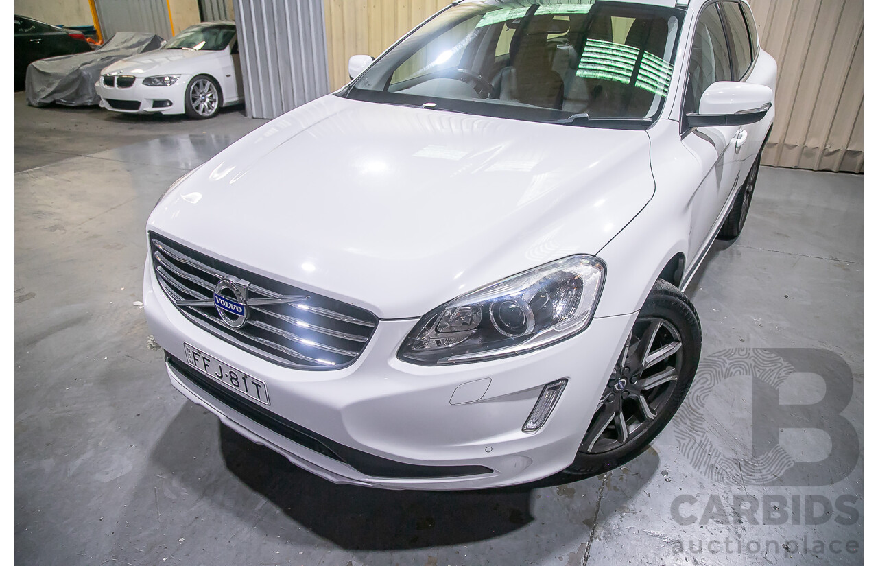 12/2015 Volvo XC60 D5 Luxury (AWD) DZ MY15 4d Wagon White Turbo Diesel 2.4L