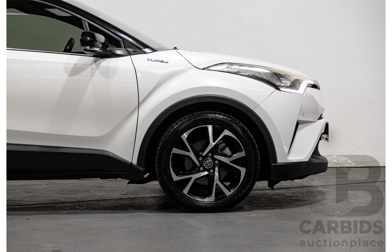 03/2019 Toyota C-HR Koba (AWD) NGX50R 4D Wagon Crystal Pearl White / Black Turbo 1.2L