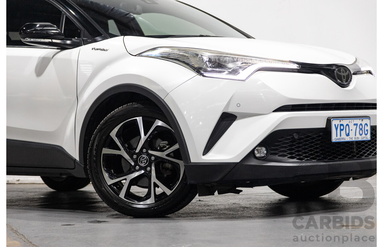 03/2019 Toyota C-HR Koba (AWD) NGX50R 4D Wagon Crystal Pearl White / Black Turbo 1.2L