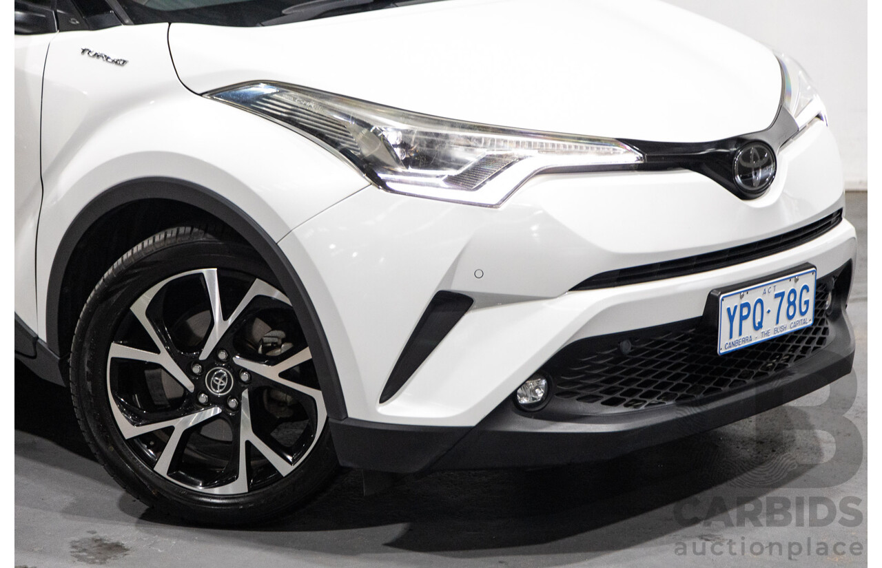 03/2019 Toyota C-HR Koba (AWD) NGX50R 4D Wagon Crystal Pearl White / Black Turbo 1.2L