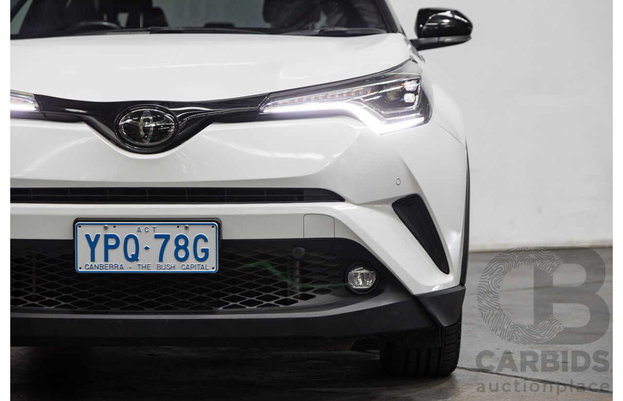 03/2019 Toyota C-HR Koba (AWD) NGX50R 4D Wagon Crystal Pearl White / Black Turbo 1.2L