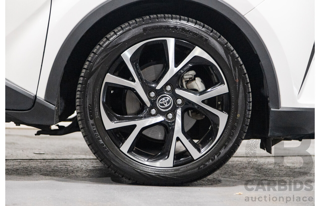 03/2019 Toyota C-HR Koba (AWD) NGX50R 4D Wagon Crystal Pearl White / Black Turbo 1.2L