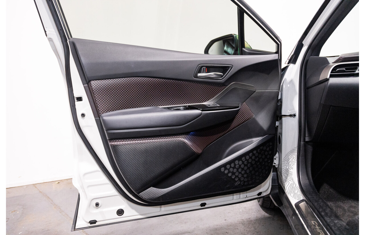 03/2019 Toyota C-HR Koba (AWD) NGX50R 4D Wagon Crystal Pearl White / Black Turbo 1.2L