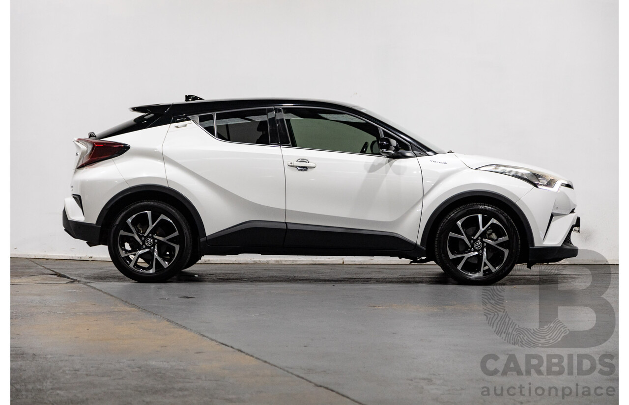03/2019 Toyota C-HR Koba (AWD) NGX50R 4D Wagon Crystal Pearl White / Black Turbo 1.2L