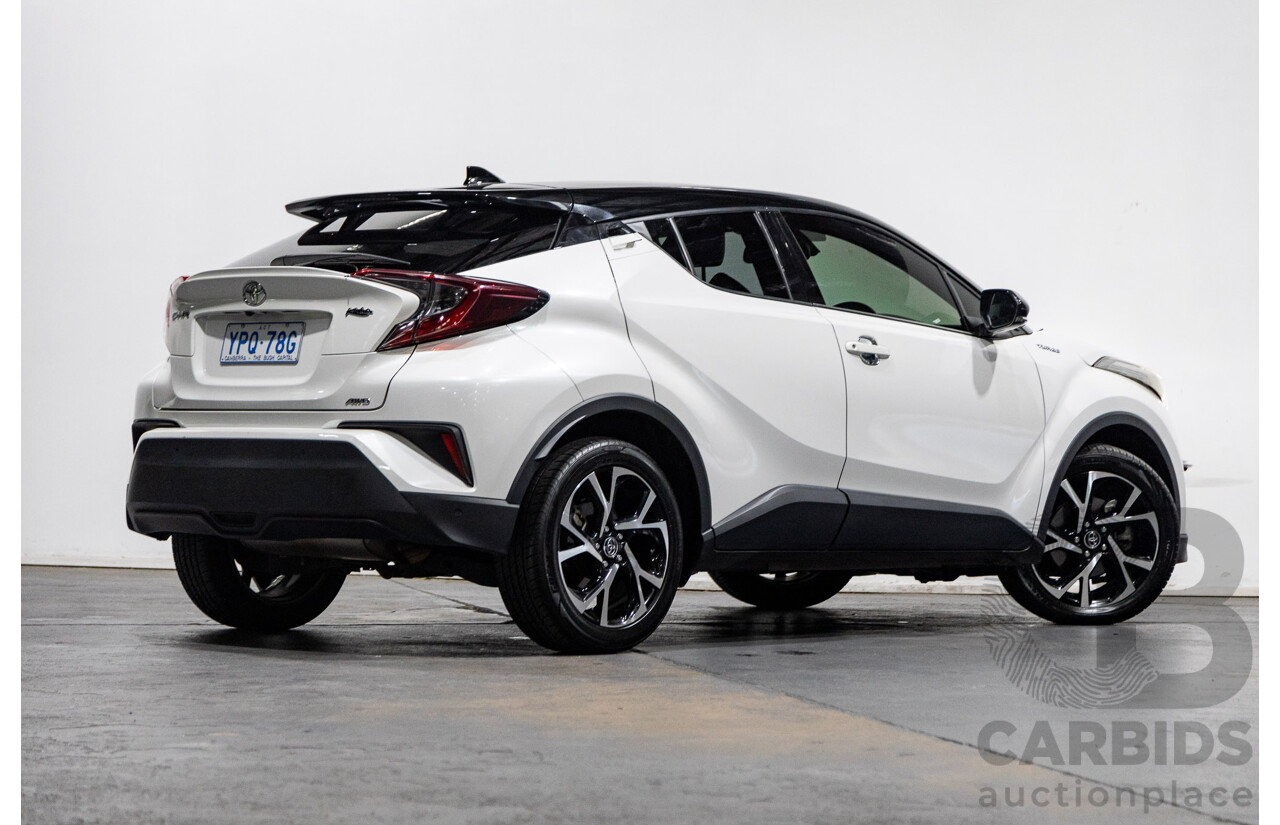 03/2019 Toyota C-HR Koba (AWD) NGX50R 4D Wagon Crystal Pearl White / Black Turbo 1.2L