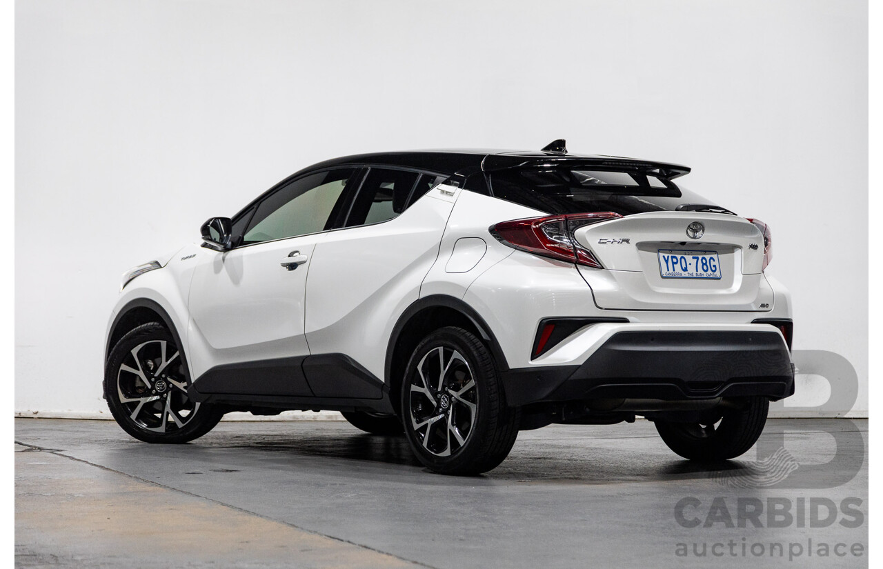 03/2019 Toyota C-HR Koba (AWD) NGX50R 4D Wagon Crystal Pearl White / Black Turbo 1.2L
