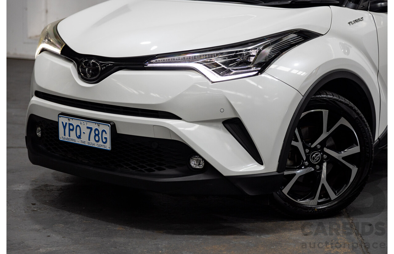 03/2019 Toyota C-HR Koba (AWD) NGX50R 4D Wagon Crystal Pearl White / Black Turbo 1.2L