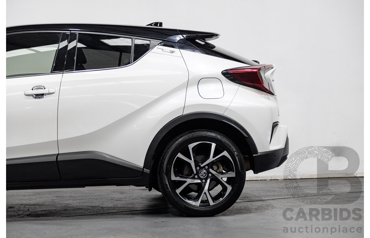 03/2019 Toyota C-HR Koba (AWD) NGX50R 4D Wagon Crystal Pearl White / Black Turbo 1.2L