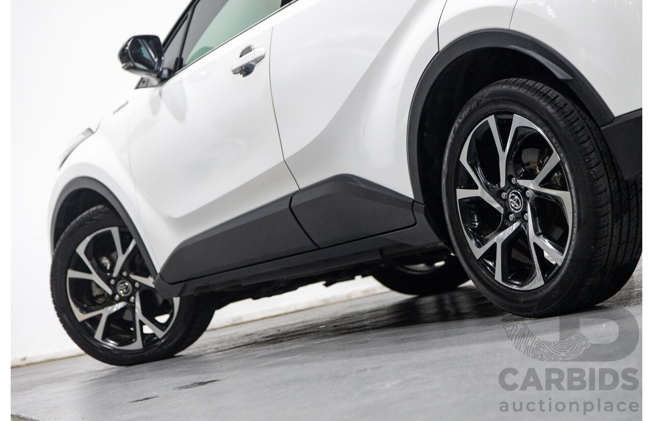 03/2019 Toyota C-HR Koba (AWD) NGX50R 4D Wagon Crystal Pearl White / Black Turbo 1.2L