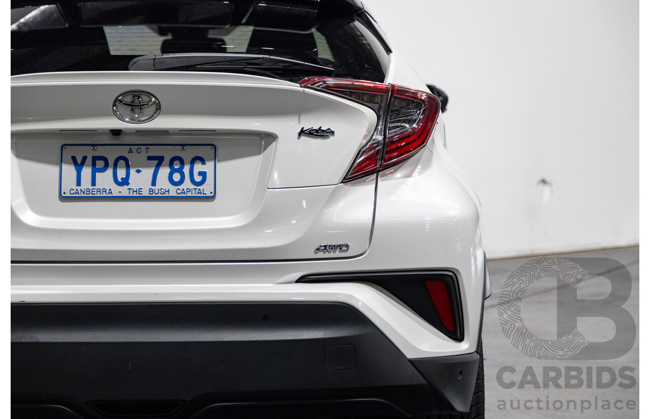 03/2019 Toyota C-HR Koba (AWD) NGX50R 4D Wagon Crystal Pearl White / Black Turbo 1.2L