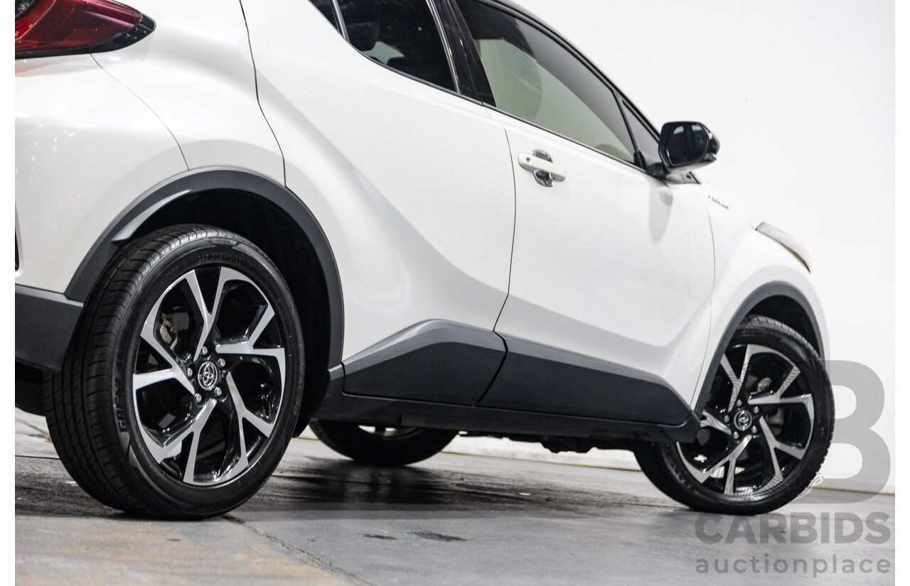 03/2019 Toyota C-HR Koba (AWD) NGX50R 4D Wagon Crystal Pearl White / Black Turbo 1.2L