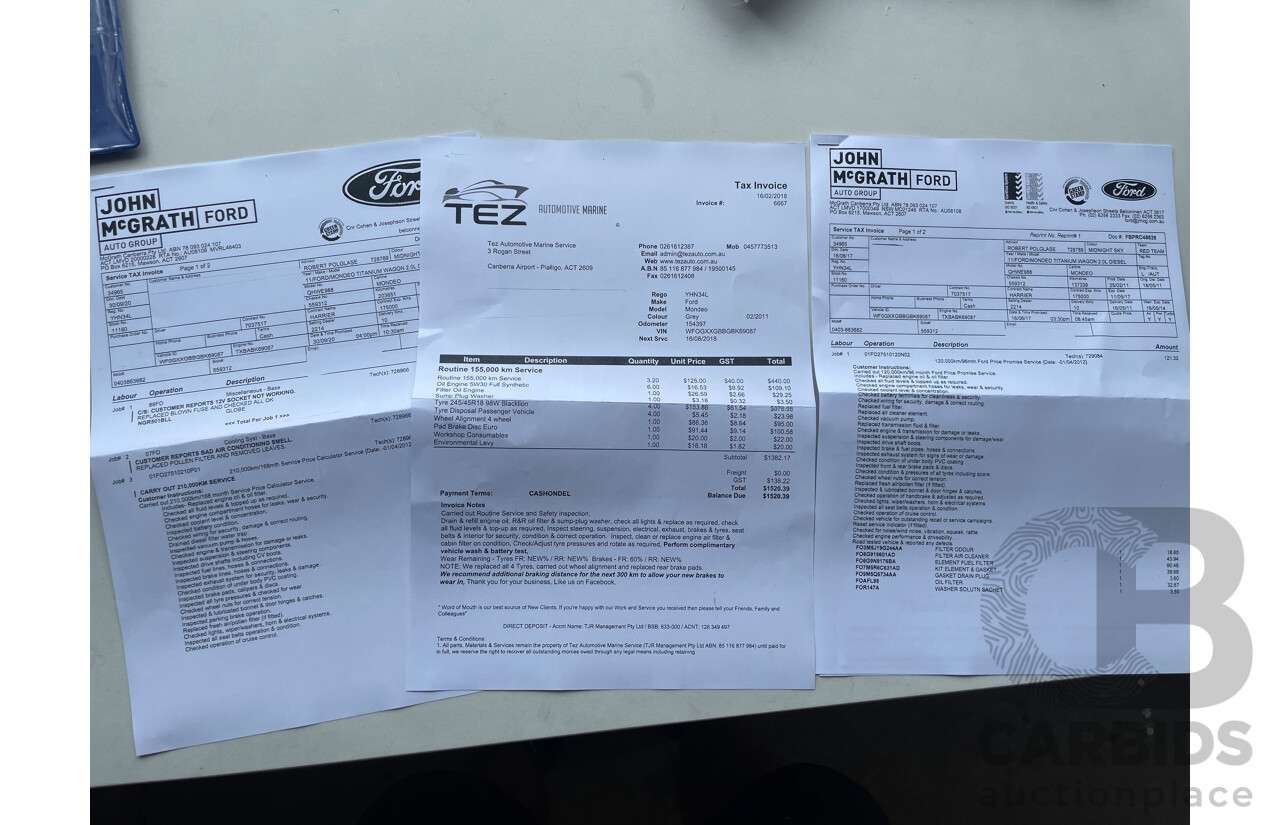 04/11 Ford Mondeo LX TDCi FWD MC 4D Wagon Grey 2.0L