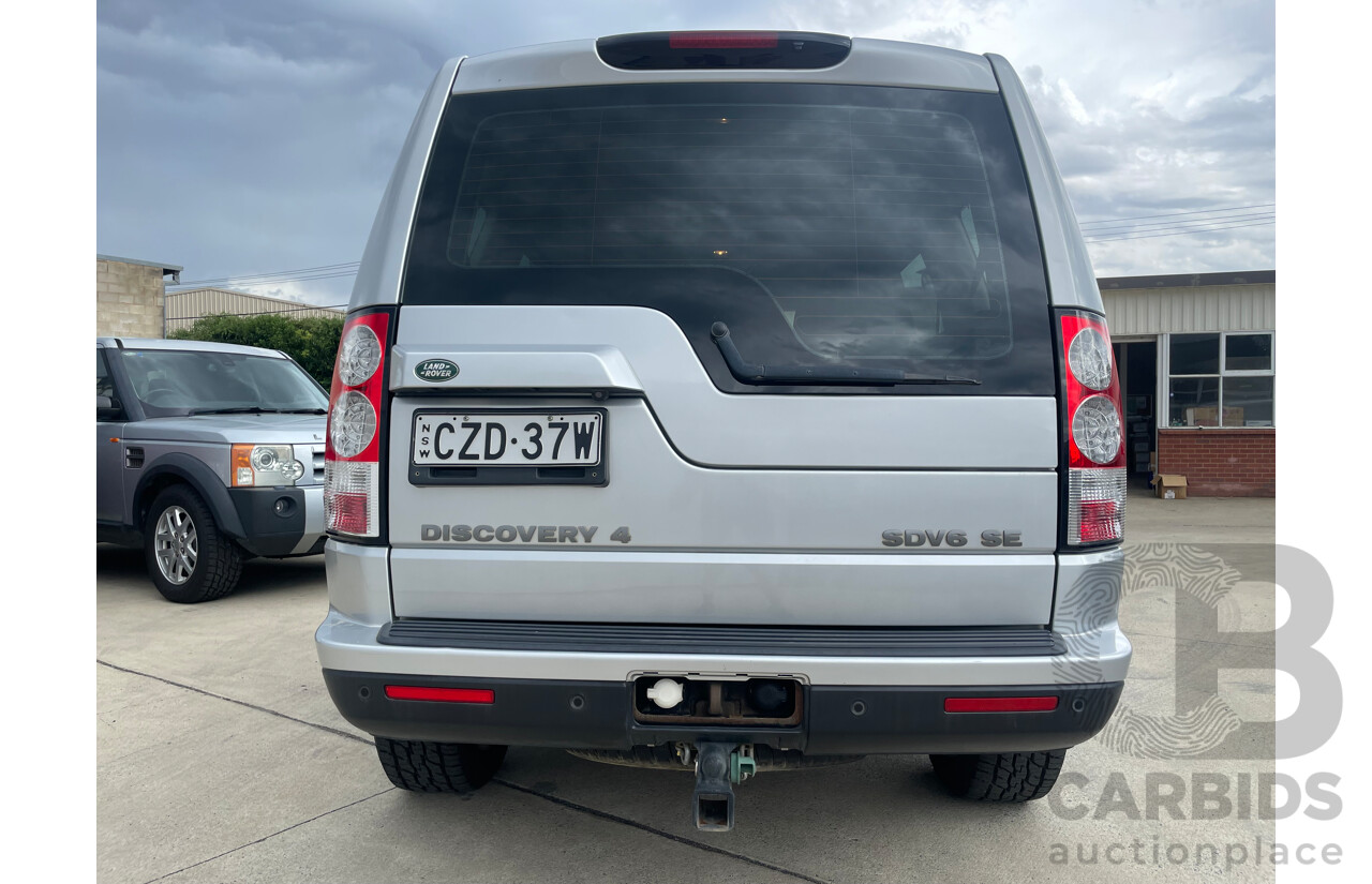 07/13 Land Rover Discovery 4 3.0 SDV6 SE 4x4 MY13 4D Wagon Silver 3.0L