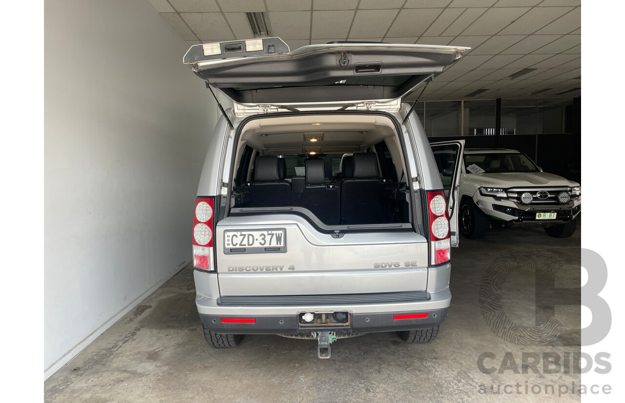 07/13 Land Rover Discovery 4 3.0 SDV6 SE 4x4 MY13 4D Wagon Silver 3.0L
