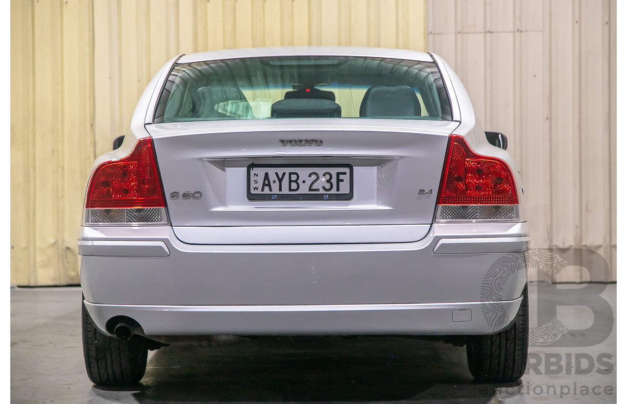 9/2005 Volvo S60 2.4 20V SE 05 Upgrade 4d Sedan Silver 2.4L