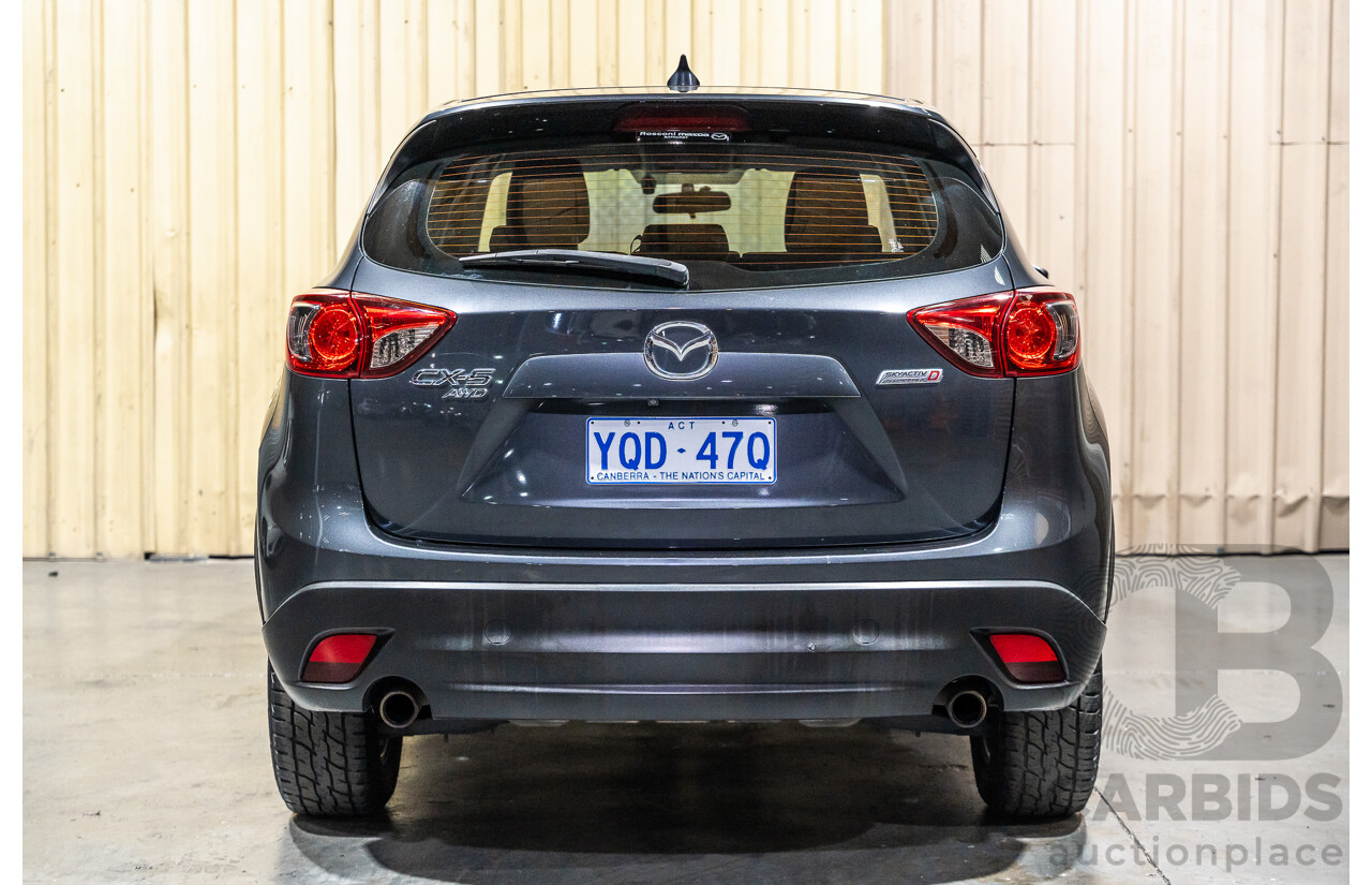 10/2015 Mazda CX-5 MAXX Sport (AWD) MY15 4d Wagon Grey Turbo Diesel 2.2L