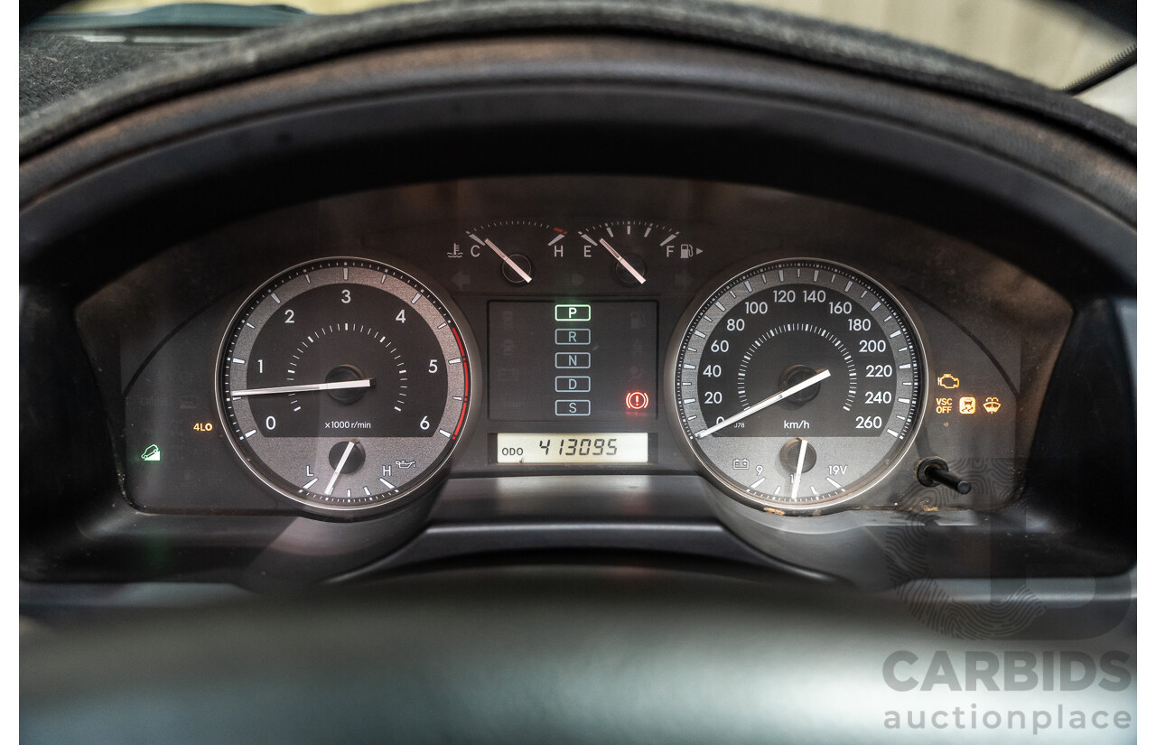 12/2008 Toyota Landcruiser GXL (4x4) VDJ200R 4d Wagon Blue Turbo Diesel V8 4.5L