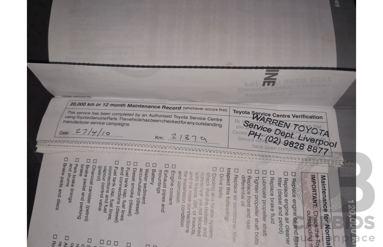 12/2008 Toyota Landcruiser GXL (4x4) VDJ200R 4d Wagon Blue Turbo Diesel V8 4.5L