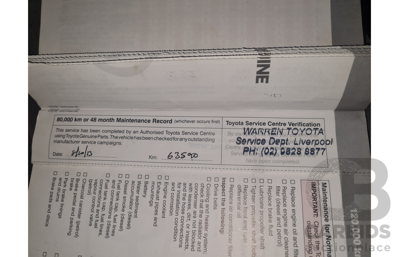 12/2008 Toyota Landcruiser GXL (4x4) VDJ200R 4d Wagon Blue Turbo Diesel V8 4.5L