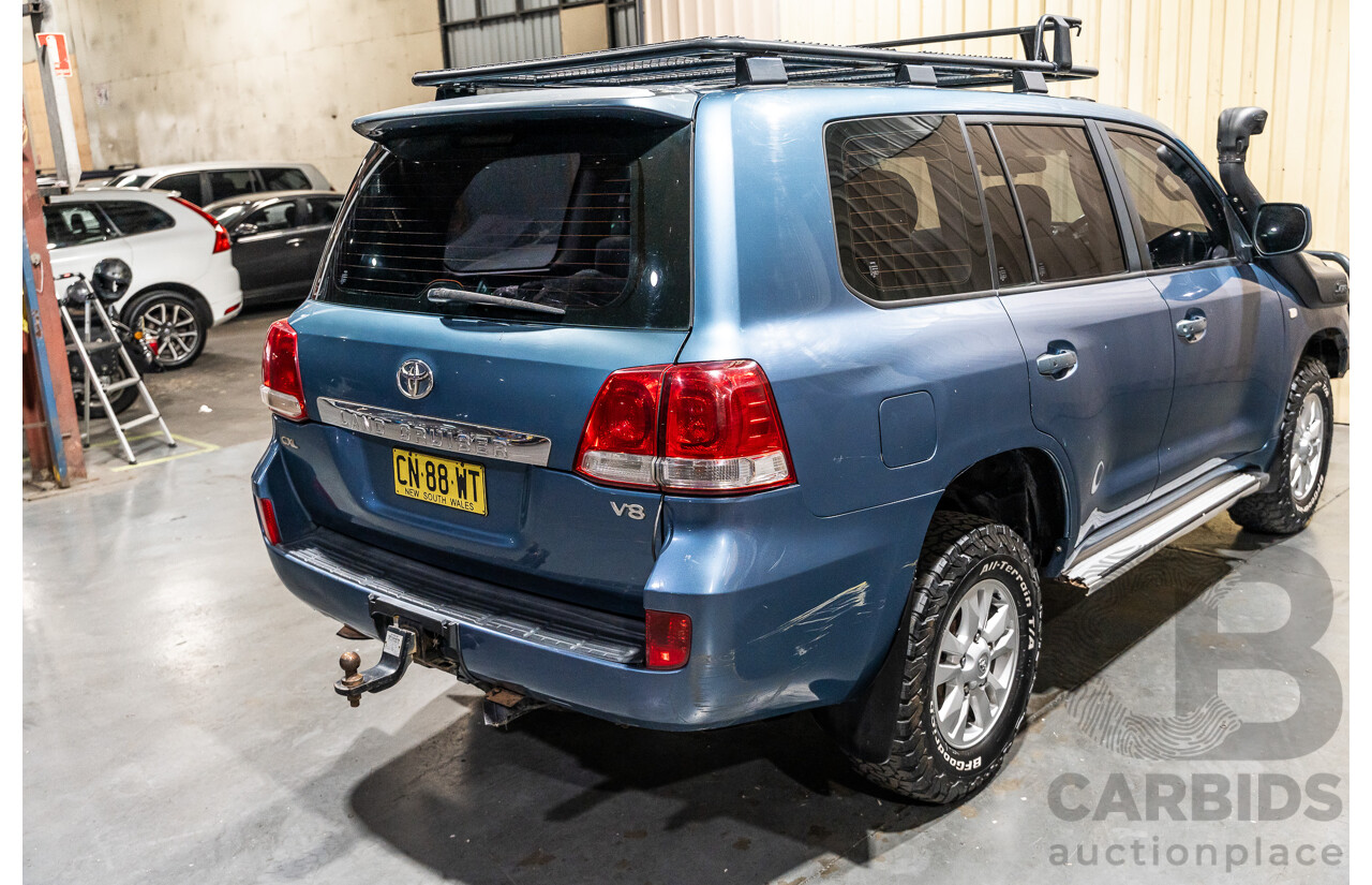 12/2008 Toyota Landcruiser GXL (4x4) VDJ200R 4d Wagon Blue Turbo Diesel V8 4.5L