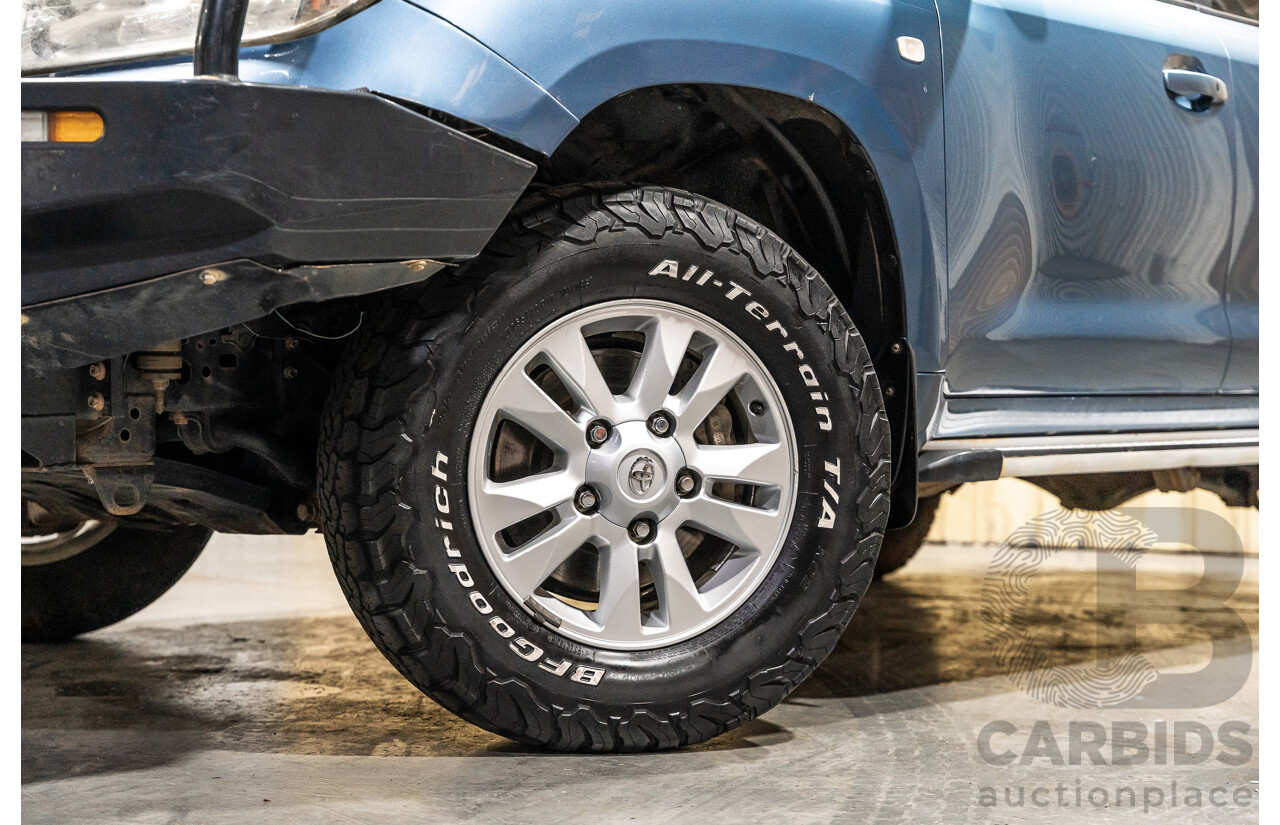 12/2008 Toyota Landcruiser GXL (4x4) VDJ200R 4d Wagon Blue Turbo Diesel V8 4.5L