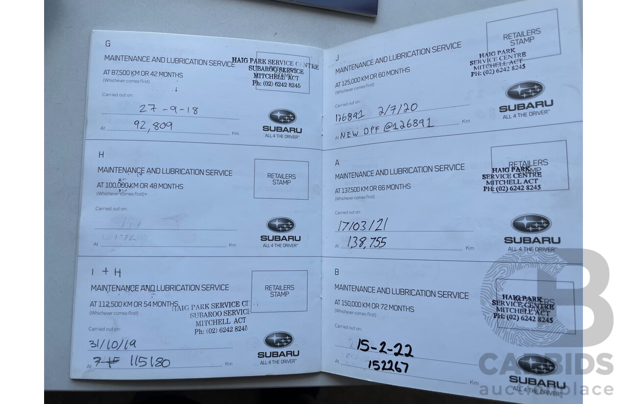 3/2013 Subaru Outback 2.0D Premium MY13 4d Wagon Black 2.0L