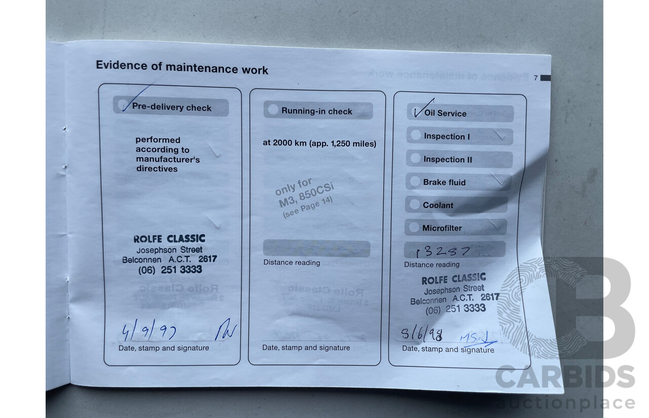 08/97 Bmw 5 28i RWD  4D Sedan White 2.8L