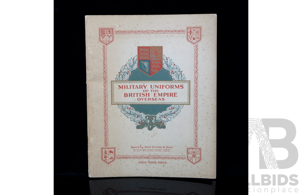Military Uniforms of the British Empire Overseas, Issued by John Player & Sons, with Full Collection Cigarette Cards in Interior