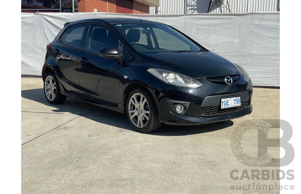 7/2008 Mazda Mazda2 Genki DE 5d Hatchback Black 1.5L
