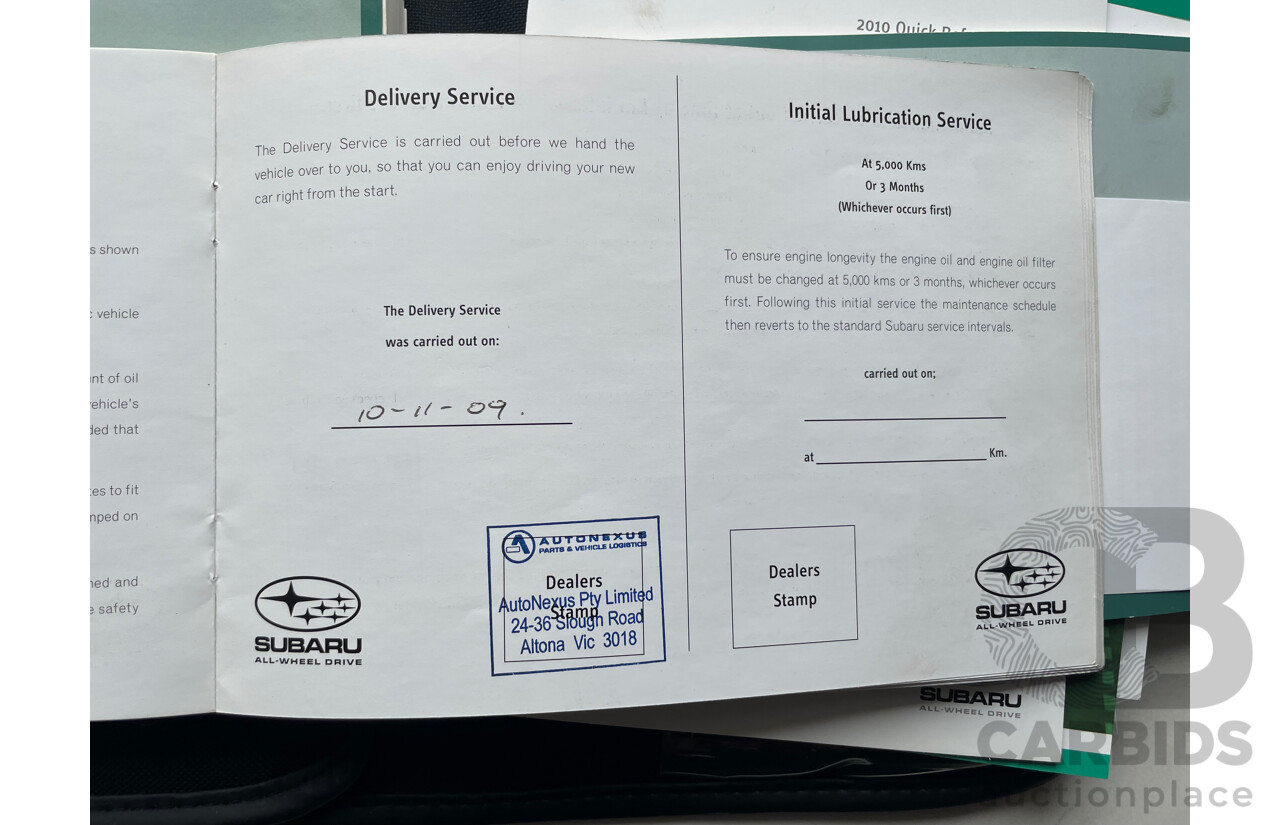 11/2009 Subaru Forester X MY10 4d Wagon Blue 2.5L